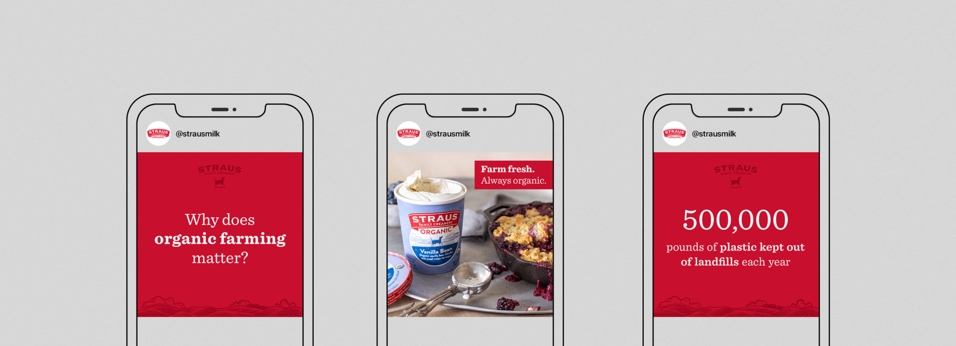 Straus Family Creamery social campaign